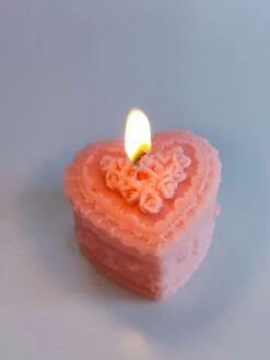 Bougie Rose Clair MELTED HEART 7 Bougie Rose Clair MELTED HEART -Doress 1676045288123 1