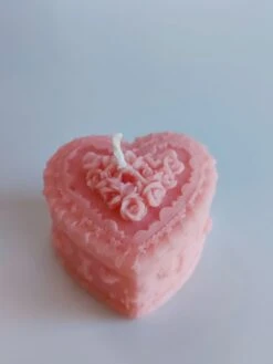 Bougie Rose Clair MELTED HEART 8 Bougie Rose Clair MELTED HEART -Doress 1676045288171 1