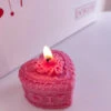 Bougie Rose Foncé MELTED HEART