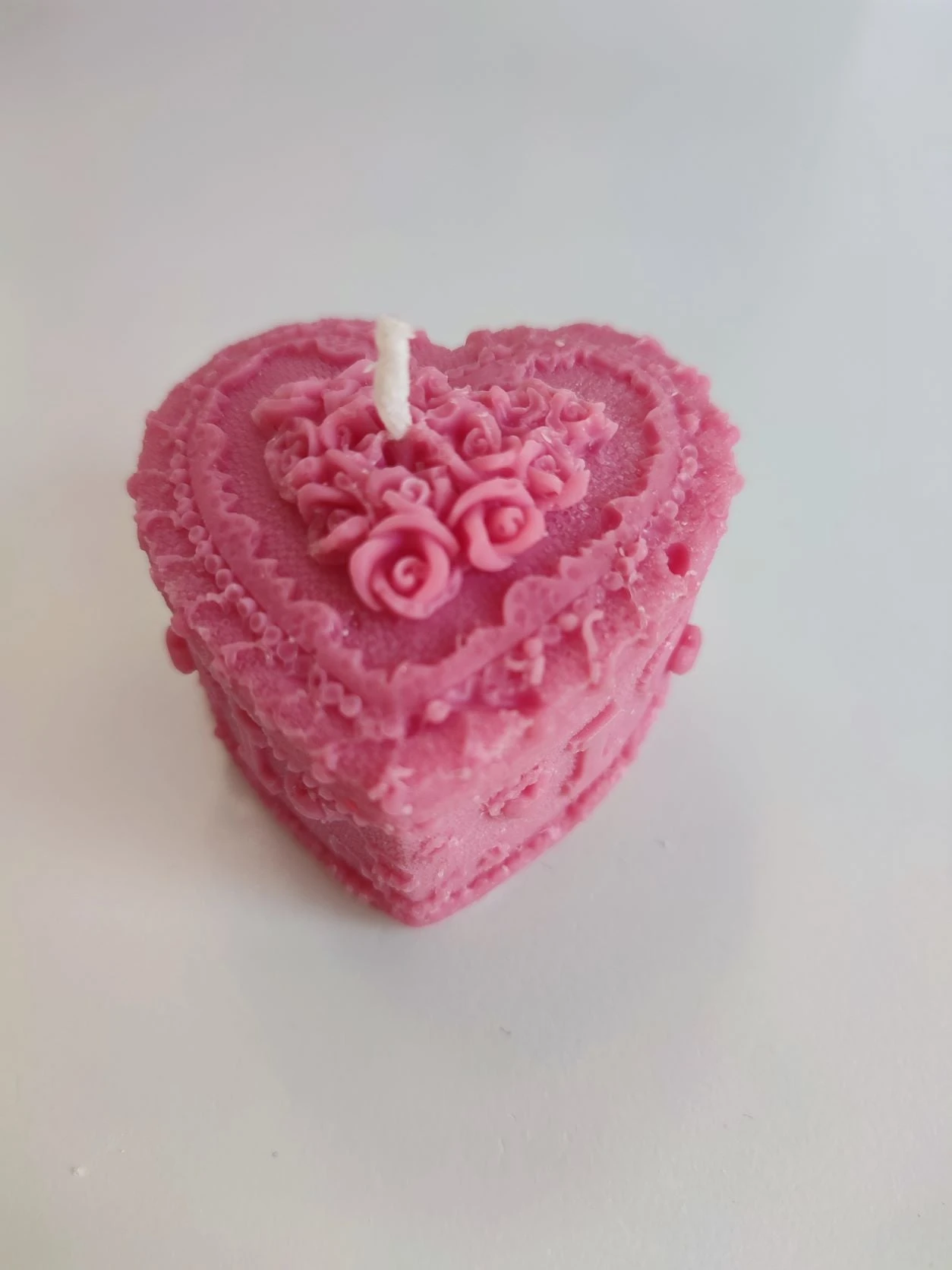 Bougie Rose Foncé MELTED HEART 3 Bougie Rose Foncé MELTED HEART – Image 3