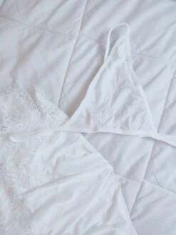 Nuisette Rembourrée En Dentelle Blanche DELIGHT -Doress 1681845033611 1