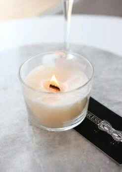 Bougie En Verre WOODEN WICK