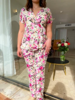 Ensemble Fleuri Cache-coeur Rose AMBER 13 Ensemble Fleuri Cache-coeur Rose AMBER -Doress IMG 0788 1