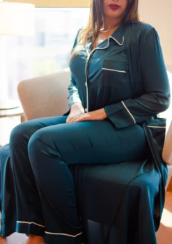 Pyjama Trois Pièces Vert CIANA