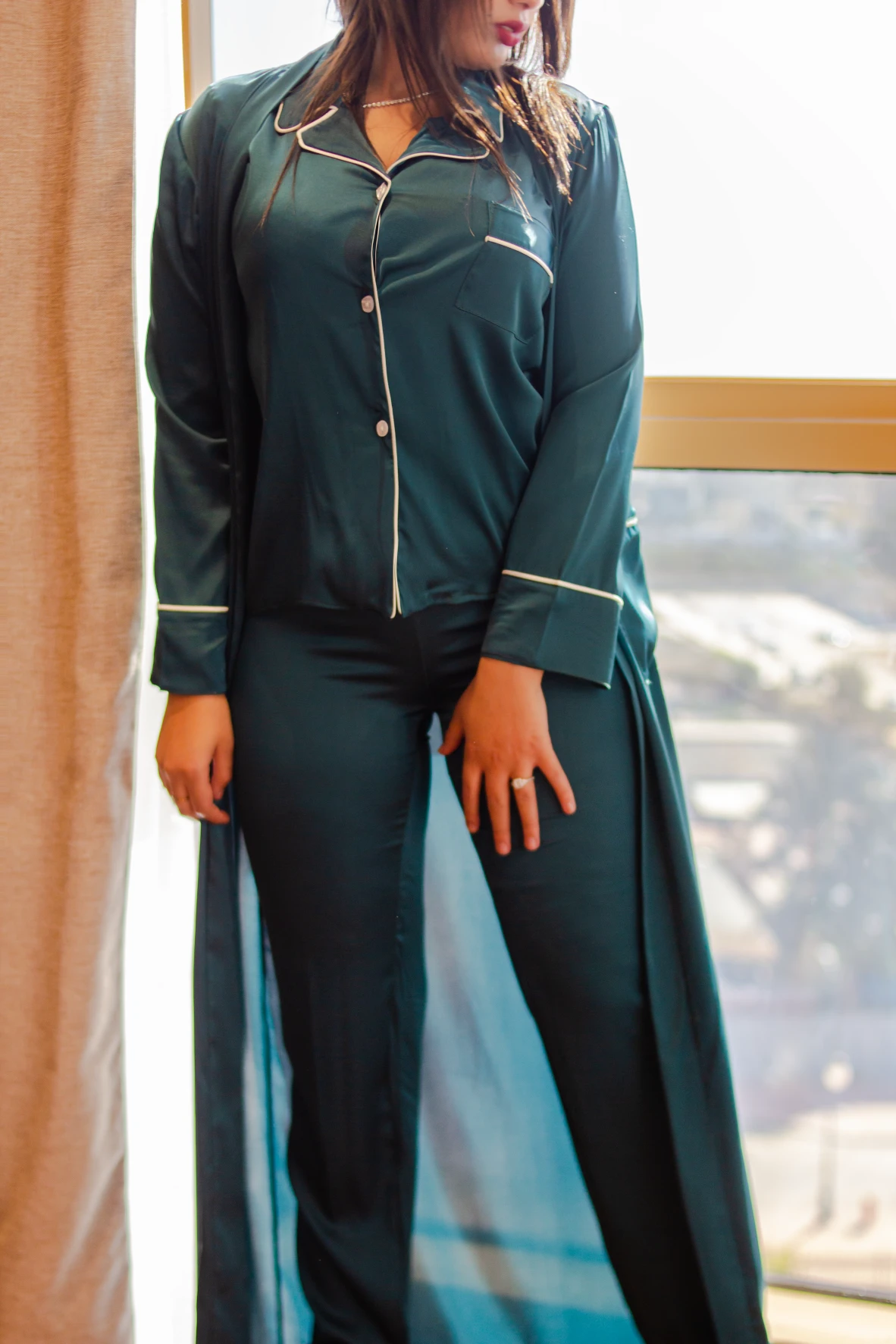 Pyjama Trois Pièces Vert CIANA 2 Pyjama Trois Pièces Vert CIANA – Image 2