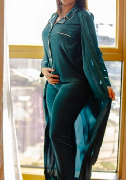 Pyjama Trois Pièces Vert CIANA 8 Pyjama Trois Pièces Vert CIANA -Doress IMG 1481 1 1