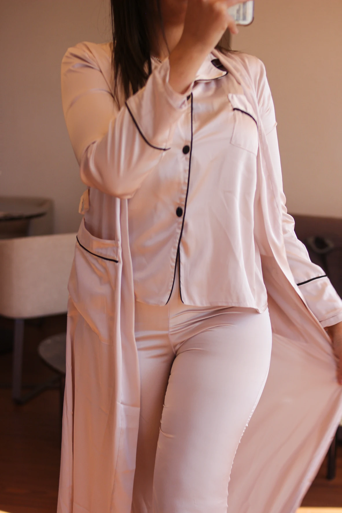 Pyjama Trois Pièces Rose Clair CIANA 2 Pyjama Trois Pièces Rose Clair CIANA – Image 2