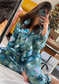 Pyjama BORÉAL Vert En Soie