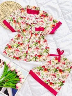 Pyjama Demi Manche Short ORCHID FUSHIA 8 Pyjama Demi Manche Short ORCHID FUSHIA -Doress IMG 1747 1