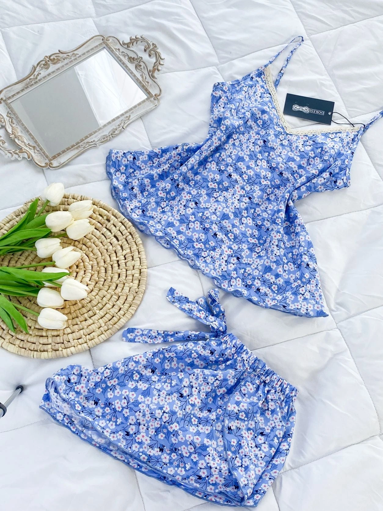 Ensemble Bustier Short BLUE MARGARITA 8 Ensemble Bustier Short BLUE MARGARITA – Image 8