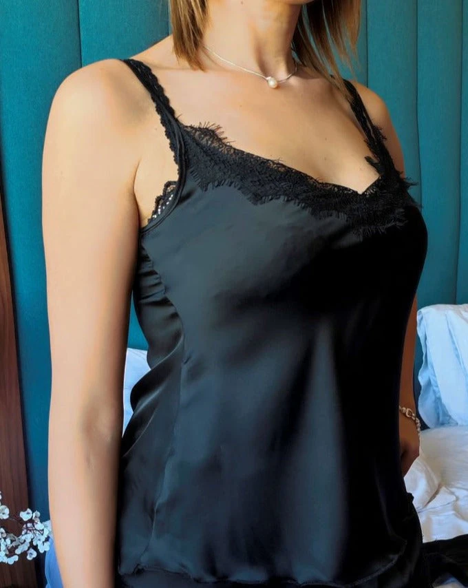 Ensemble Bustier Pantalon Soyeux SECRET 3 Ensemble Bustier Pantalon Soyeux SECRET – Image 3