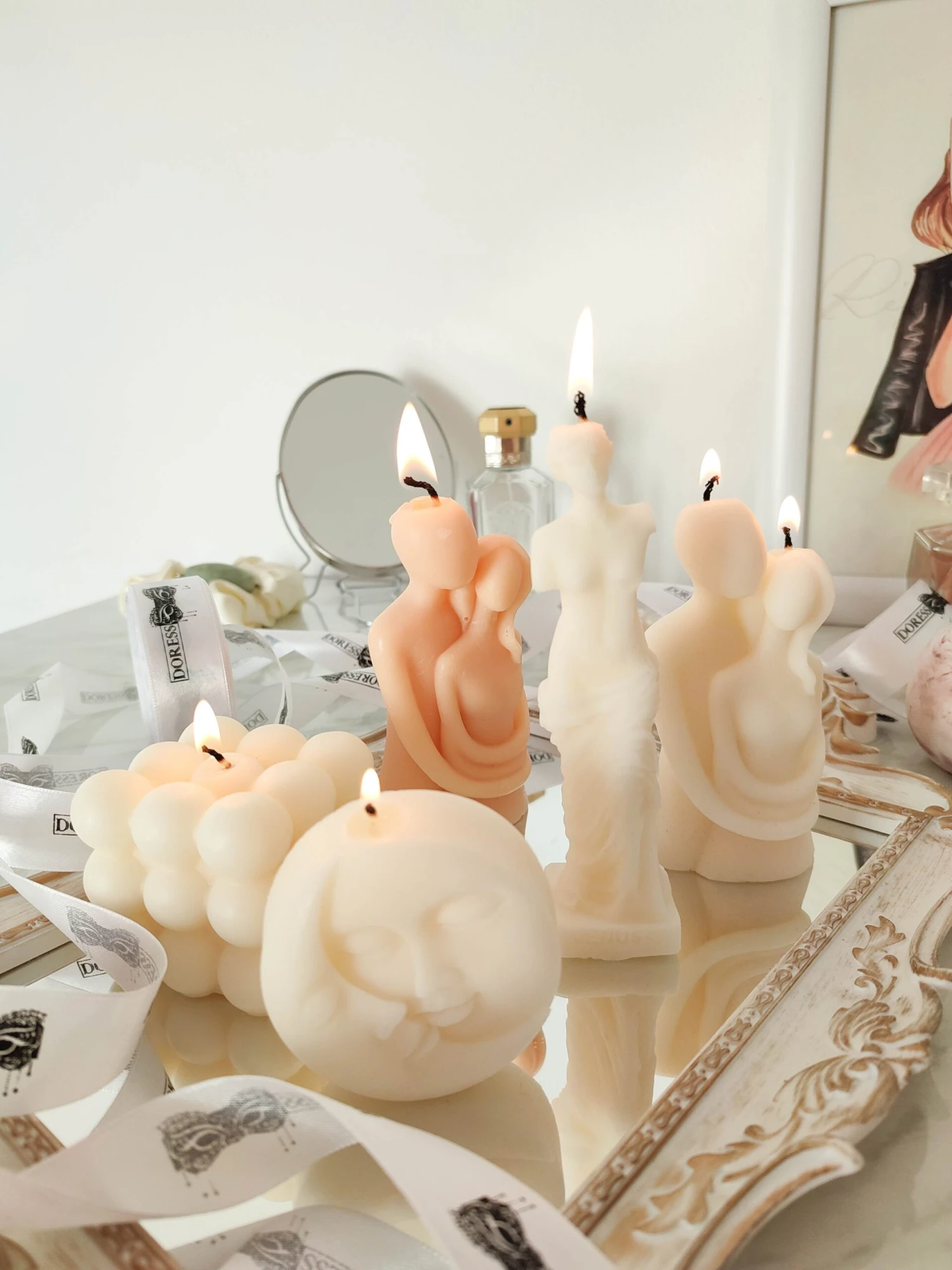 Bougie Blanche DREAMY COUPLE 3 Bougie Blanche DREAMY COUPLE – Image 3