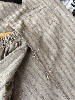 Pyjama Homme Rayures Beige MATTEO 10 Pyjama Homme Rayures Beige MATTEO -Doress IMG 2239 1