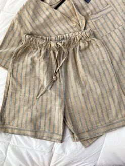 Pyjama Homme Rayures Beige MATTEO 9 Pyjama Homme Rayures Beige MATTEO -Doress IMG 2272 2