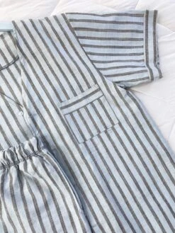 Pyjama Homme Rayures Bleu Clair MATTEO 7 Pyjama Homme Rayures Bleu Clair MATTEO -Doress IMG 2281 2