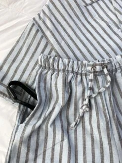 Pyjama Homme Rayures Bleu Clair MATTEO -Doress IMG 2282 1