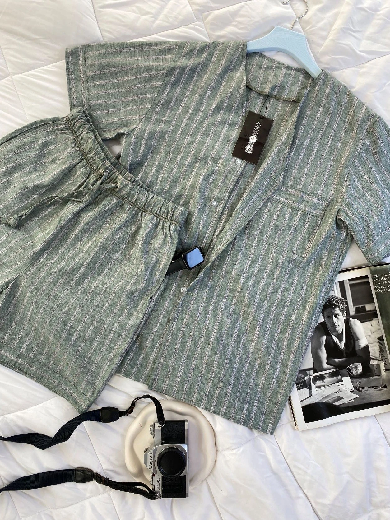 Pyjama Homme Rayures Vert MATTEO 2 Pyjama Homme Rayures Vert MATTEO – Image 2