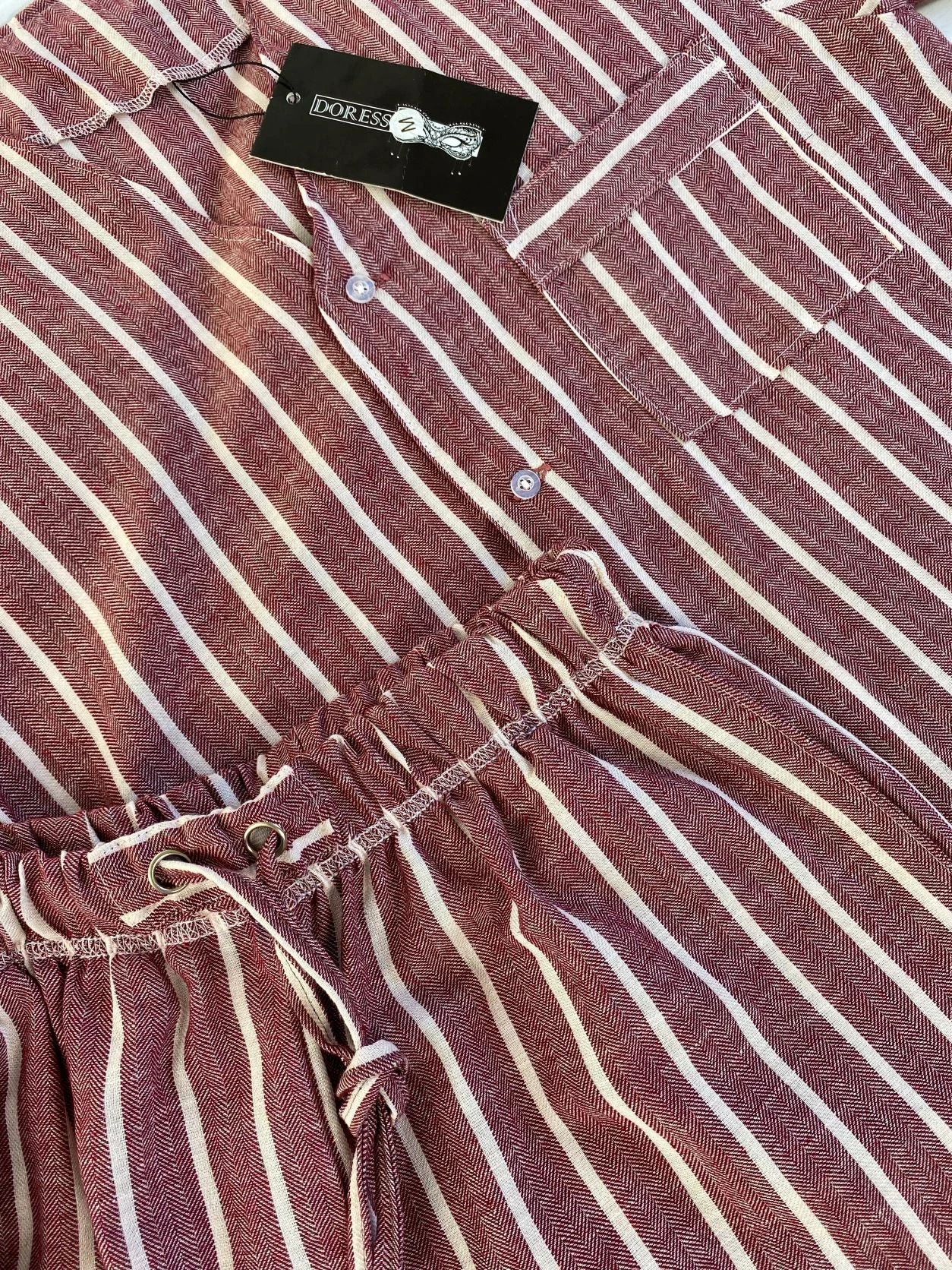 Pyjama Homme Rayures Bordeaux MATTEO 2 Pyjama Homme Rayures Bordeaux MATTEO – Image 2