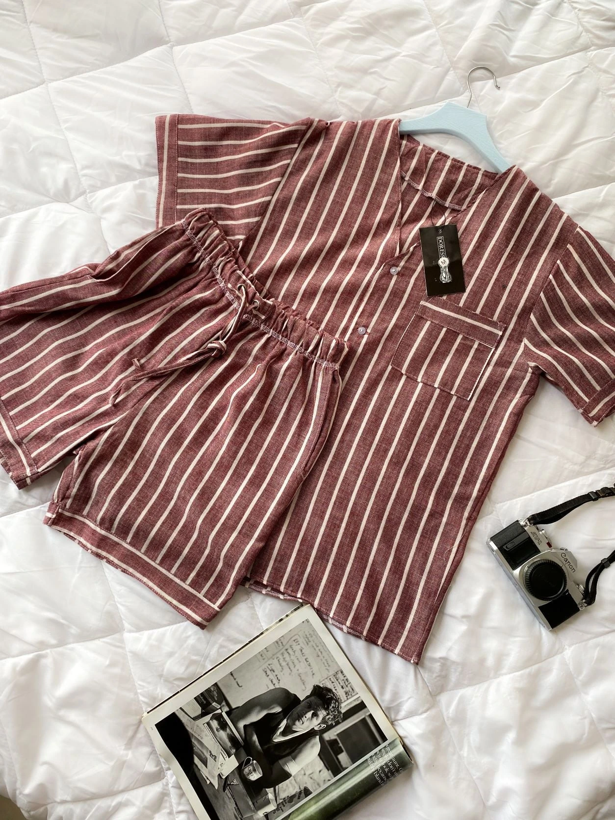 Pyjama Homme Rayures Bordeaux MATTEO 5 Pyjama Homme Rayures Bordeaux MATTEO – Image 5