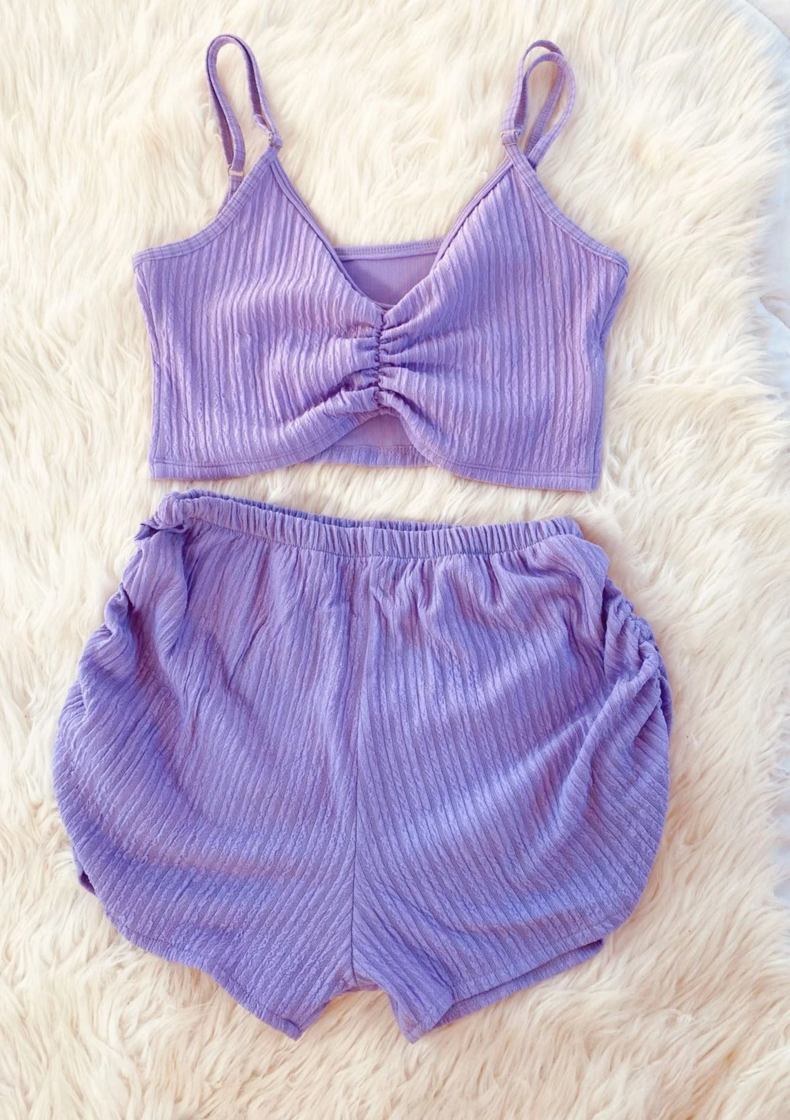 Ensemble Violet CROP TOP Strech Collection 1 Ensemble Violet CROP TOP Strech Collection