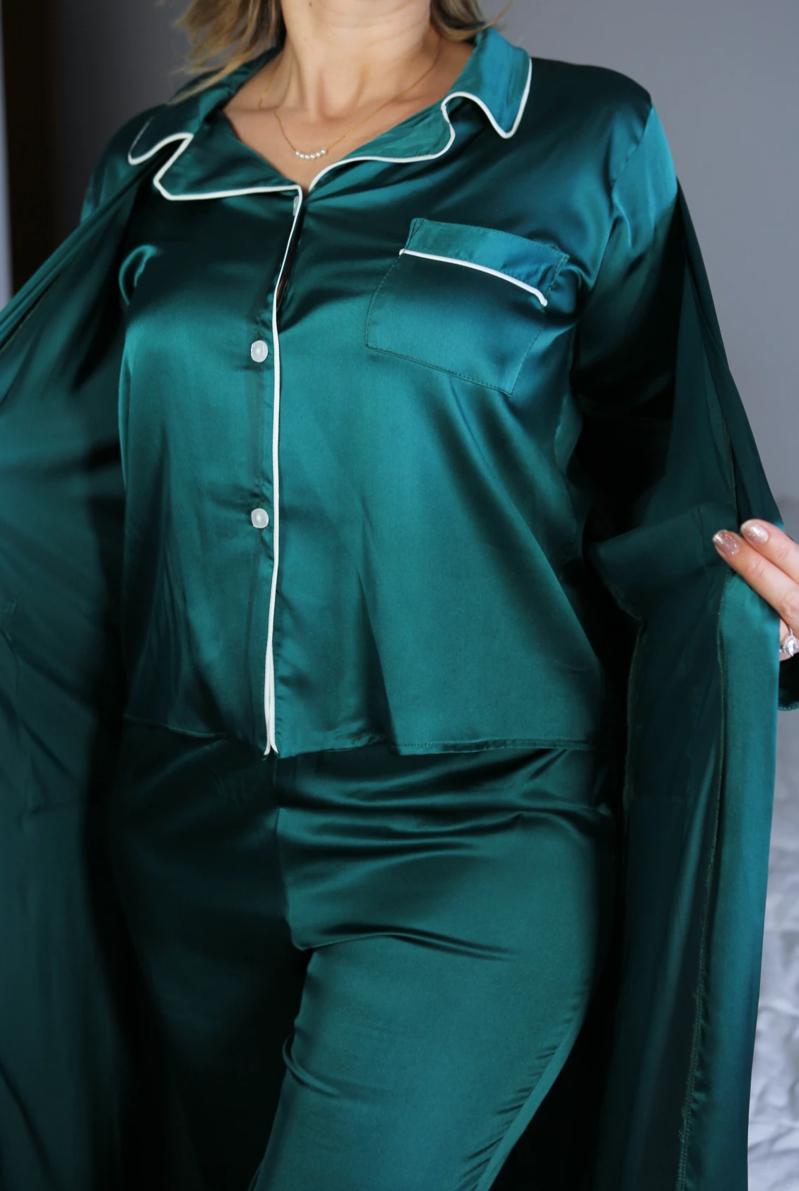 Pyjama Trois Pièces Vert CIANA 5 Pyjama Trois Pièces Vert CIANA – Image 5