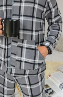 Pyjama Homme Gris à Carreaux ORLANDO 11 Pyjama Homme Gris à Carreaux ORLANDO -Doress IMG 2909