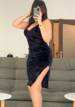 Nuisette Velours Noire EVA -Doress IMG 3009 1 1