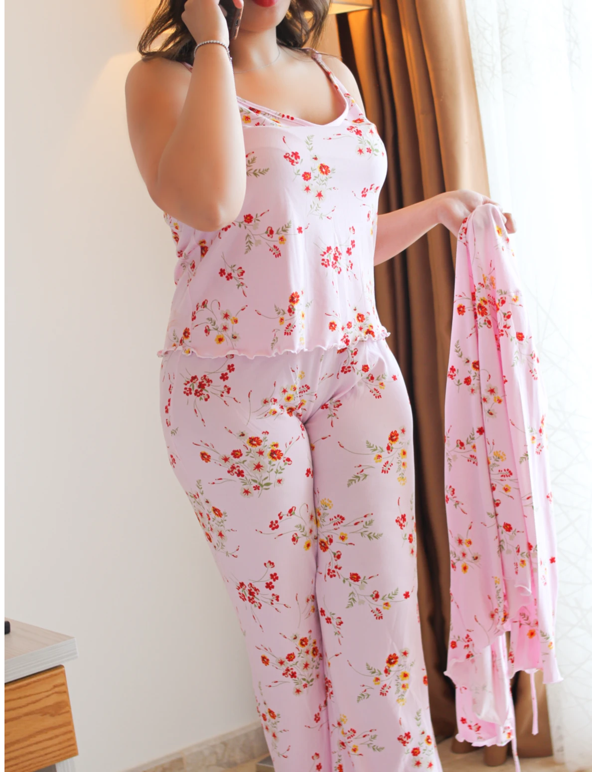 Ensemble 3 Pièces Coton Rose LEVLEY 2 Ensemble 3 Pièces Coton Rose LEVLEY – Image 2