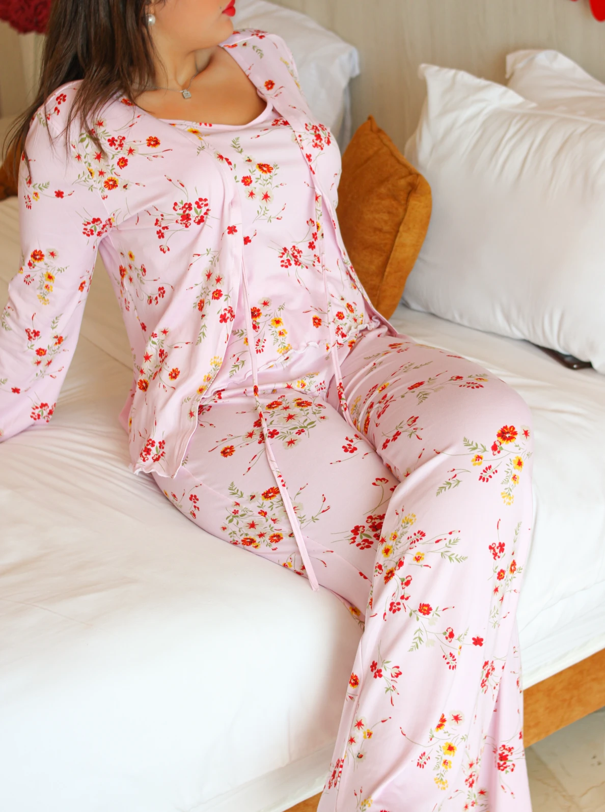 Ensemble 3 Pièces Coton Rose LEVLEY 4 Ensemble 3 Pièces Coton Rose LEVLEY – Image 4