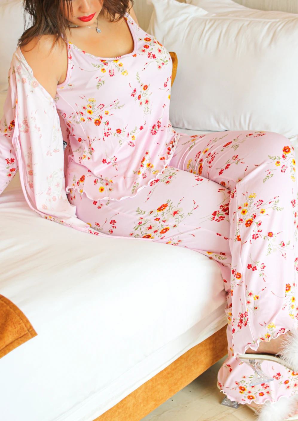 Ensemble 3 Pièces Coton Rose LEVLEY 1 Ensemble 3 Pièces Coton Rose LEVLEY