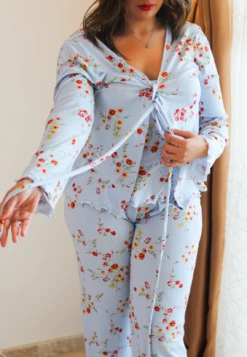 Ensemble 3 Pièces Coton Bleu LEVLEY 19 Ensemble 3 Pièces Coton Bleu LEVLEY -Doress IMG 3159 1 1