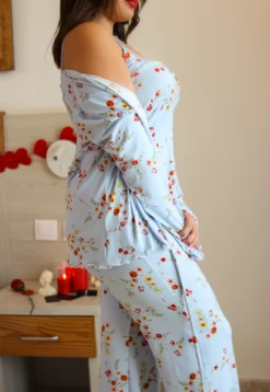 Ensemble 3 Pièces Coton Bleu LEVLEY 13 Ensemble 3 Pièces Coton Bleu LEVLEY -Doress IMG 3172 1 1