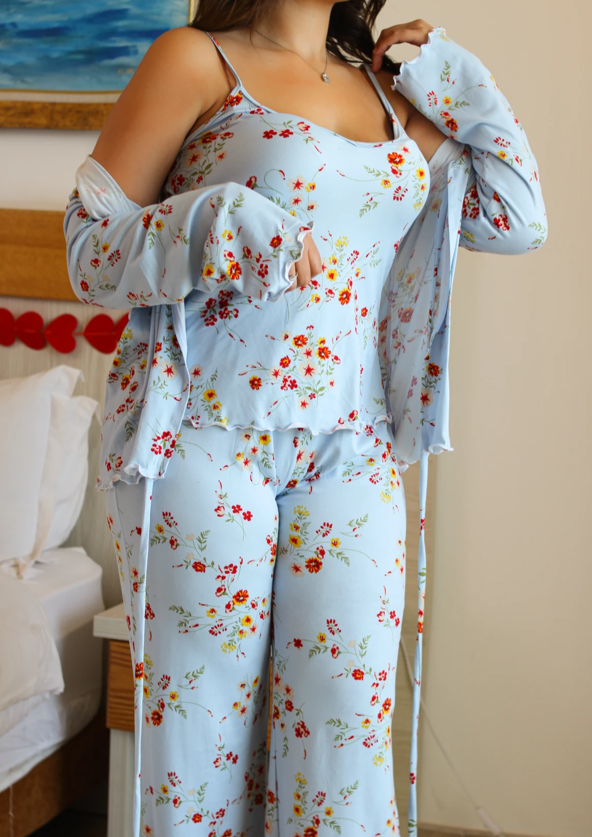 Ensemble 3 Pièces Coton Bleu LEVLEY 1 Ensemble 3 Pièces Coton Bleu LEVLEY