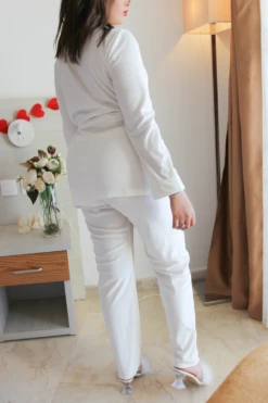 Pyjama Velours Blanc Plume ALBA -Doress IMG 3374 1 1