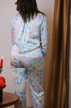 Pyjama En Soie Bleu MIRAGE 13 Pyjama En Soie Bleu MIRAGE -Doress IMG 3662 1