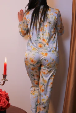 Pyjama En Soie Bleu EMILIA -Doress IMG 3680 1 1