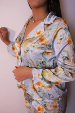 Pyjama En Soie Bleu EMILIA 13 Pyjama En Soie Bleu EMILIA -Doress IMG 3682 1