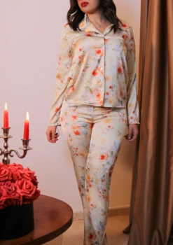 Pyjama En Soie Vert MIRAGE