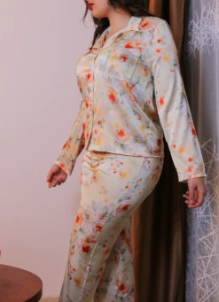 Pyjama En Soie Vert MIRAGE -Doress IMG 3689 1 1