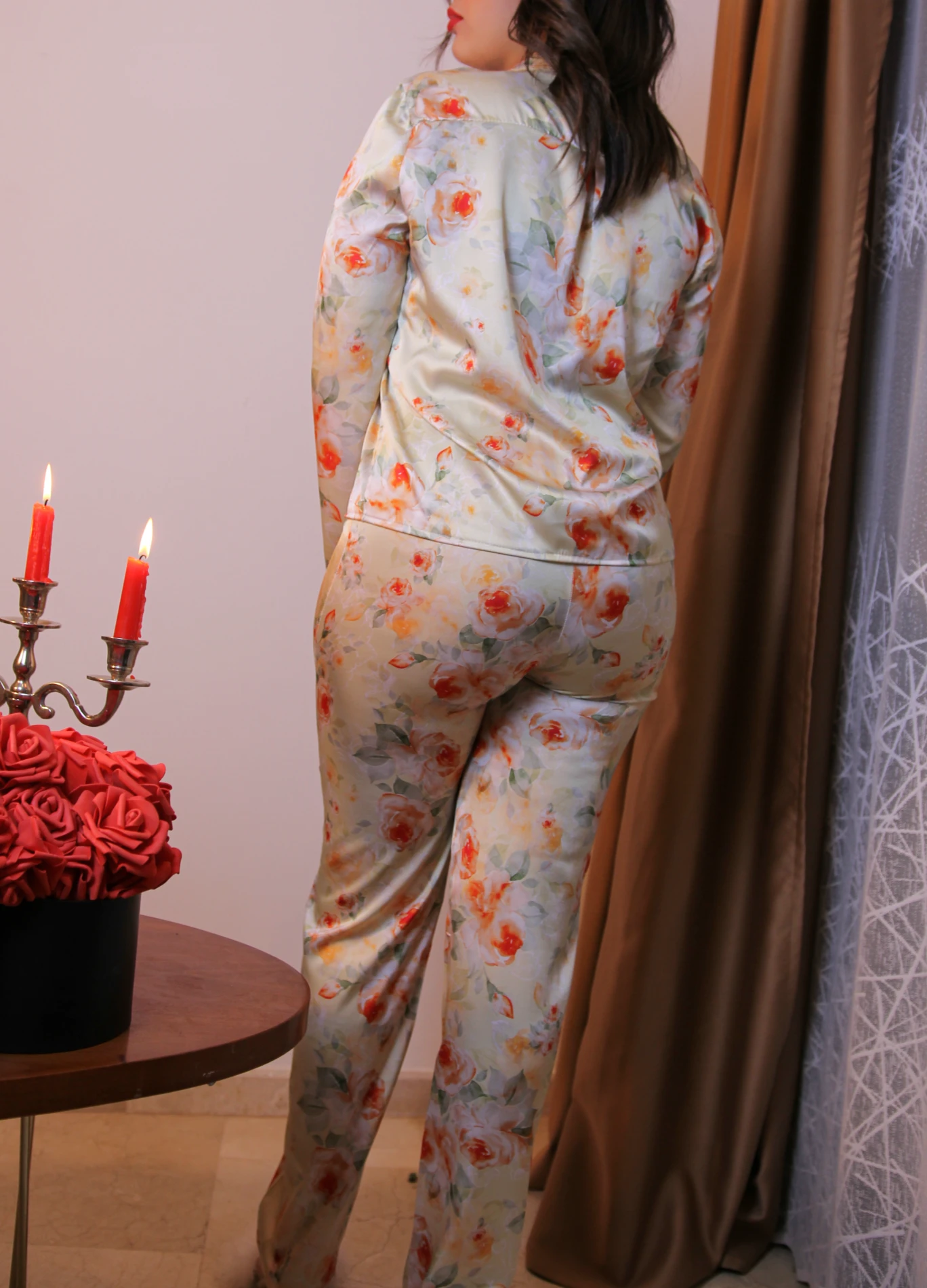 Pyjama En Soie Vert MIRAGE 4 Pyjama En Soie Vert MIRAGE – Image 4