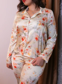 Pyjama En Soie Vert MIRAGE -Doress IMG 3701 1 1