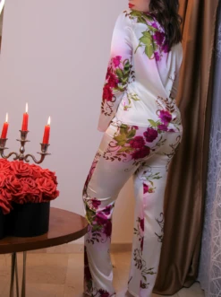 Pyjama Rose En Soie ANTONELLA -Doress IMG 3708 1 1