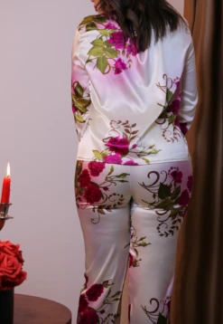 Pyjama Rose En Soie ANTONELLA -Doress IMG 3710 1