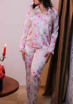 Pyjama En Soie Rose MIRAGE