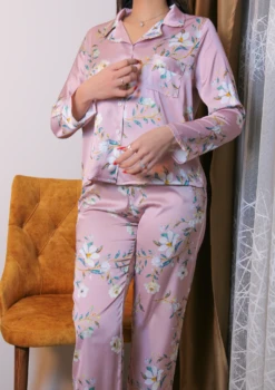 Pyjama En Soie Rose PENSY