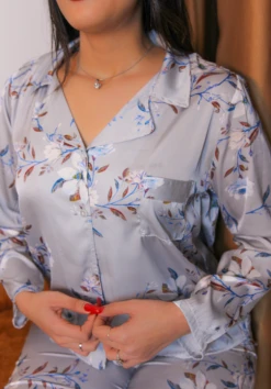 Pyjama En Soie Bleu PENSY -Doress IMG 3847 1 1