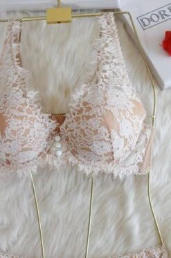 Ensemble Rembourré En Dentelle BROWN LACE 7 Ensemble Rembourré En Dentelle BROWN LACE -Doress IMG 4036