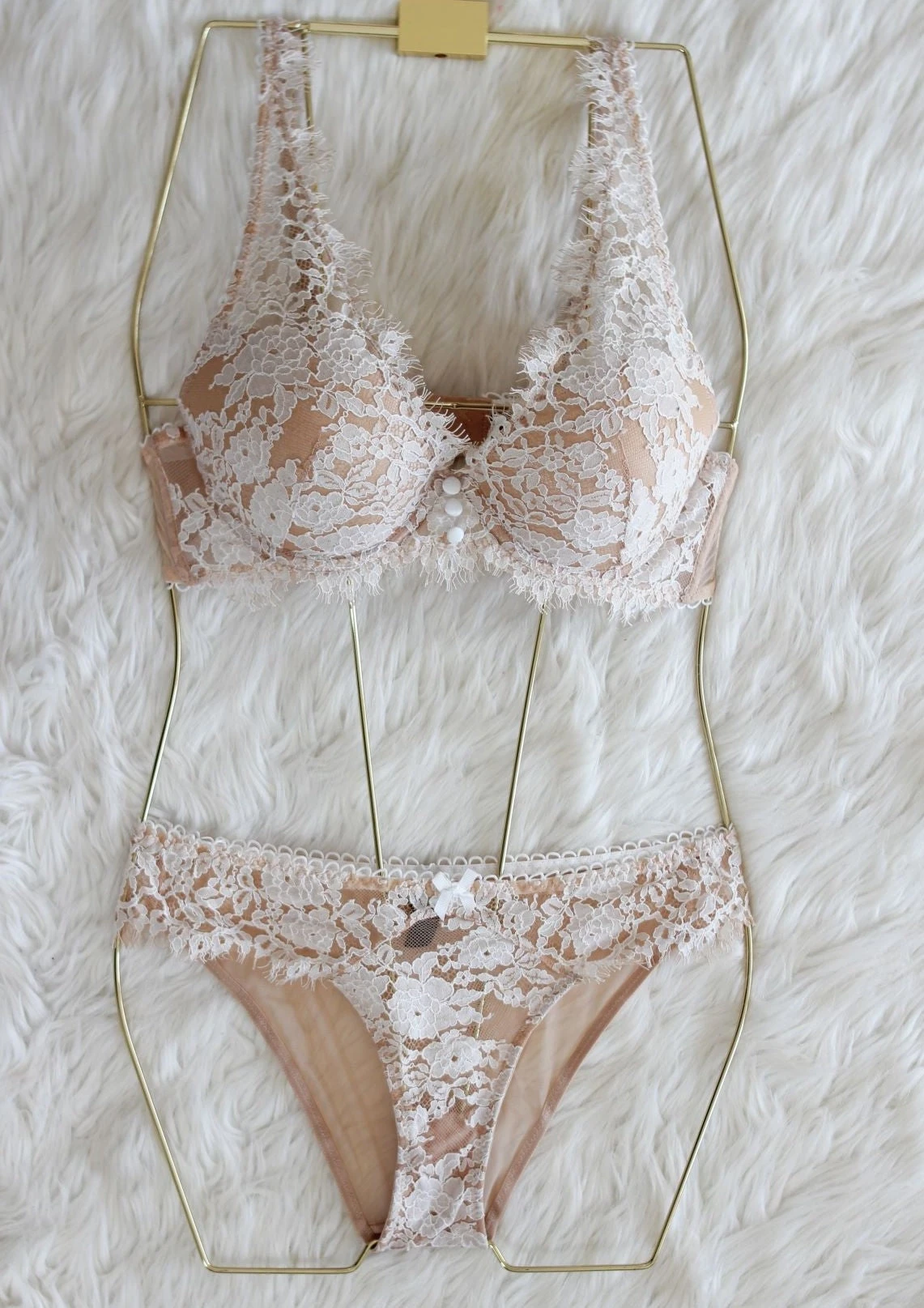 Ensemble Rembourré En Dentelle BROWN LACE 2 Ensemble Rembourré En Dentelle BROWN LACE – Image 2