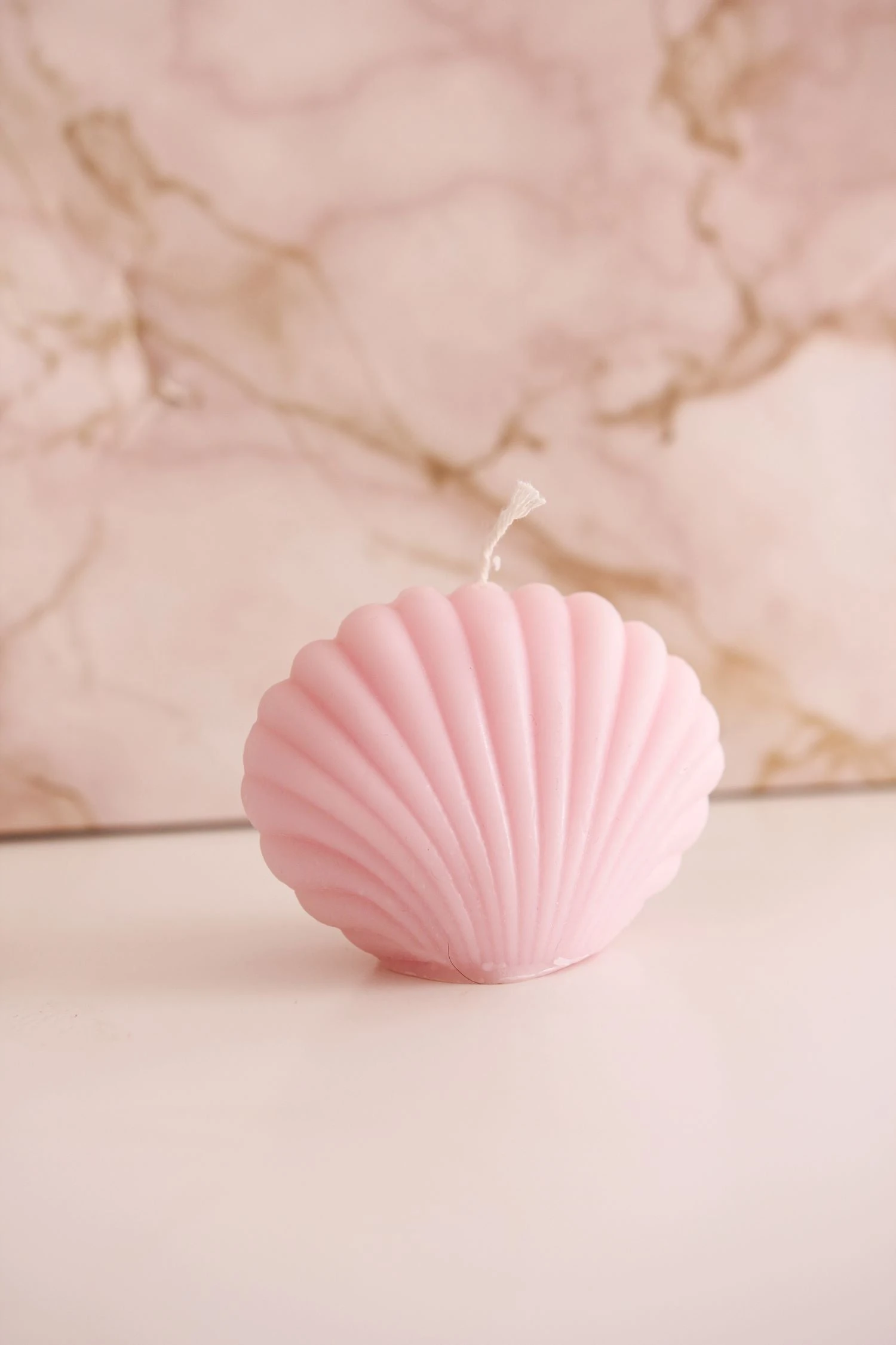 Bougie Rose Clair SHELL 2 Bougie Rose Clair SHELL – Image 2