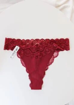 Slip Dentelle Rouge FIERY